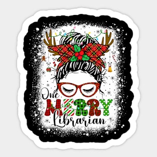 Merry Librarian School Librarian Sticker